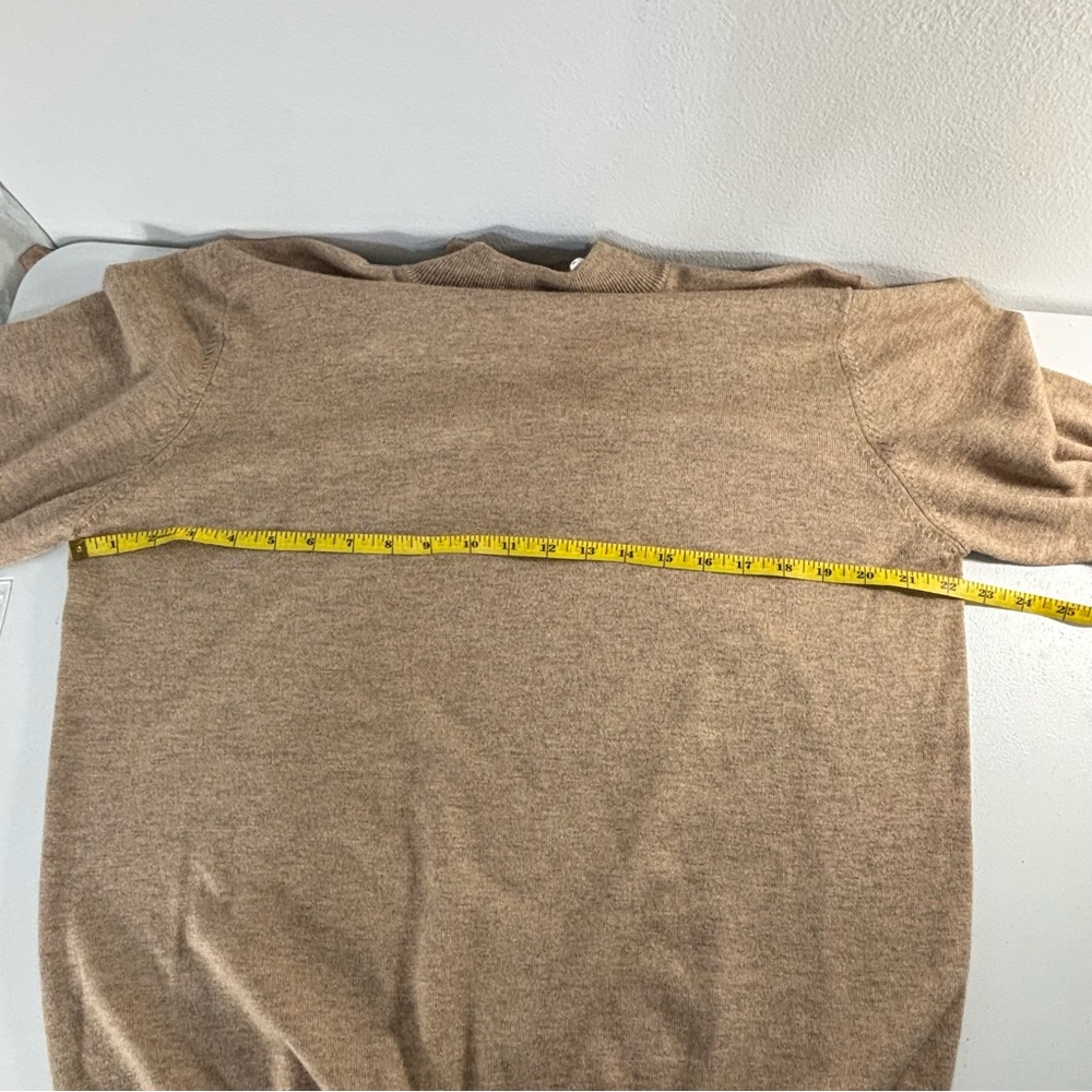 Merino Wool/Silk Mens Mock Neck Sweater Minimalist Preppy Grandpacore Old Money - Picture 5 of 11